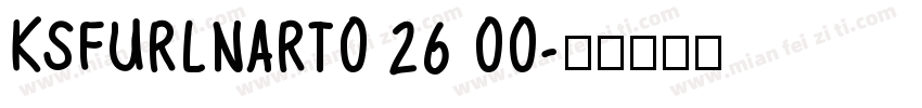 KSFURLNART0 26 00字体转换